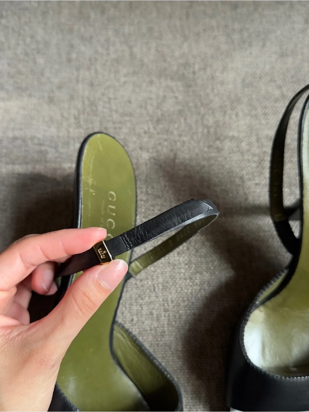 Vintage Gucci x Tom Ford black slingback heels - Picture 8 of 8
